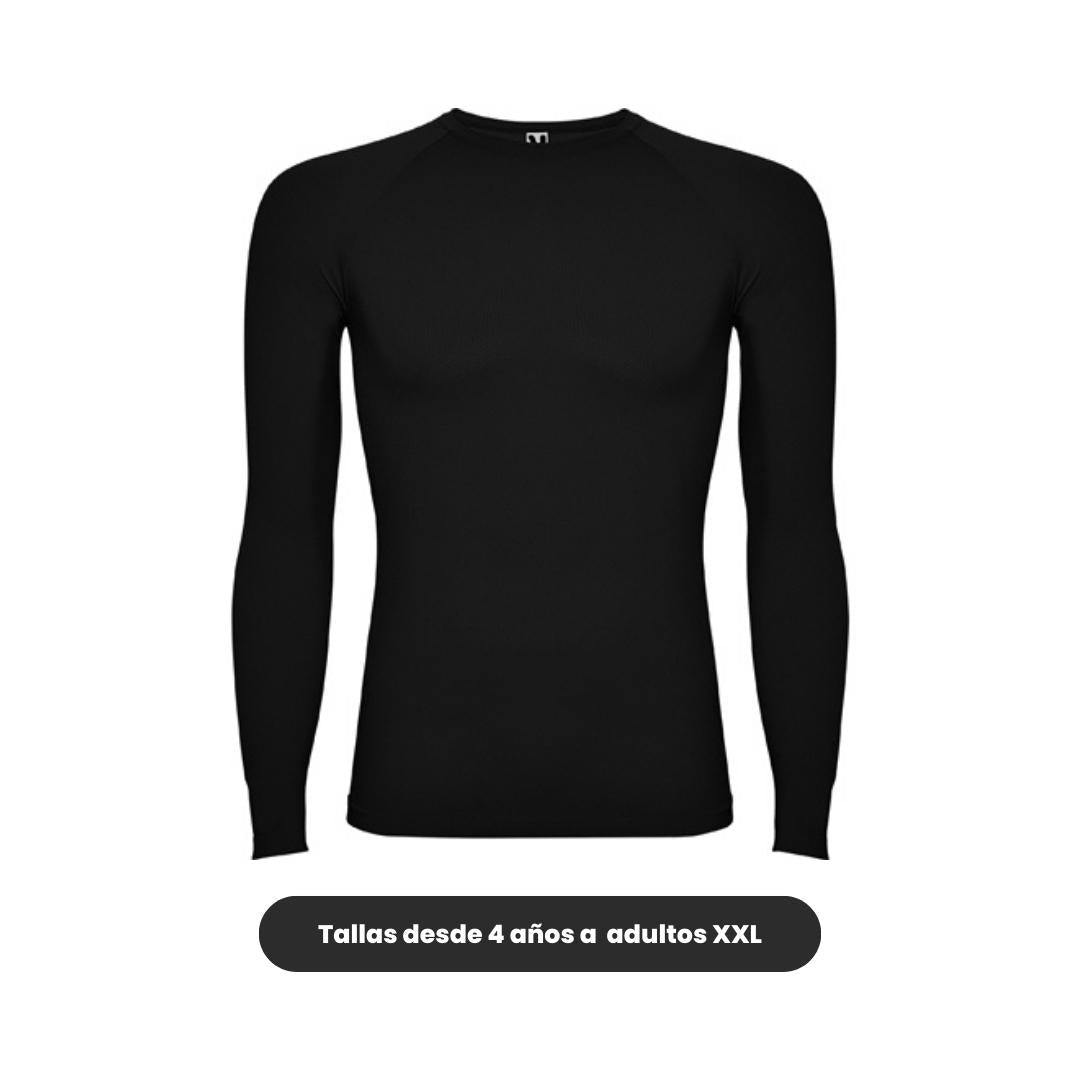 Camiseta térmica deportiva Roly negra