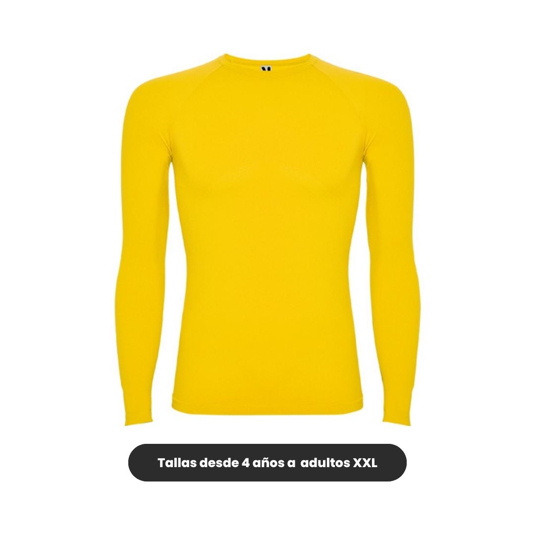 Camiseta térmica deportiva Roly amarilla