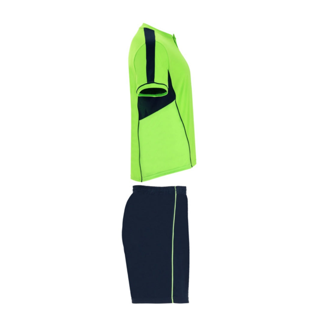 Conjunto camiseta + pantalón Roly Boca verde fluor marino