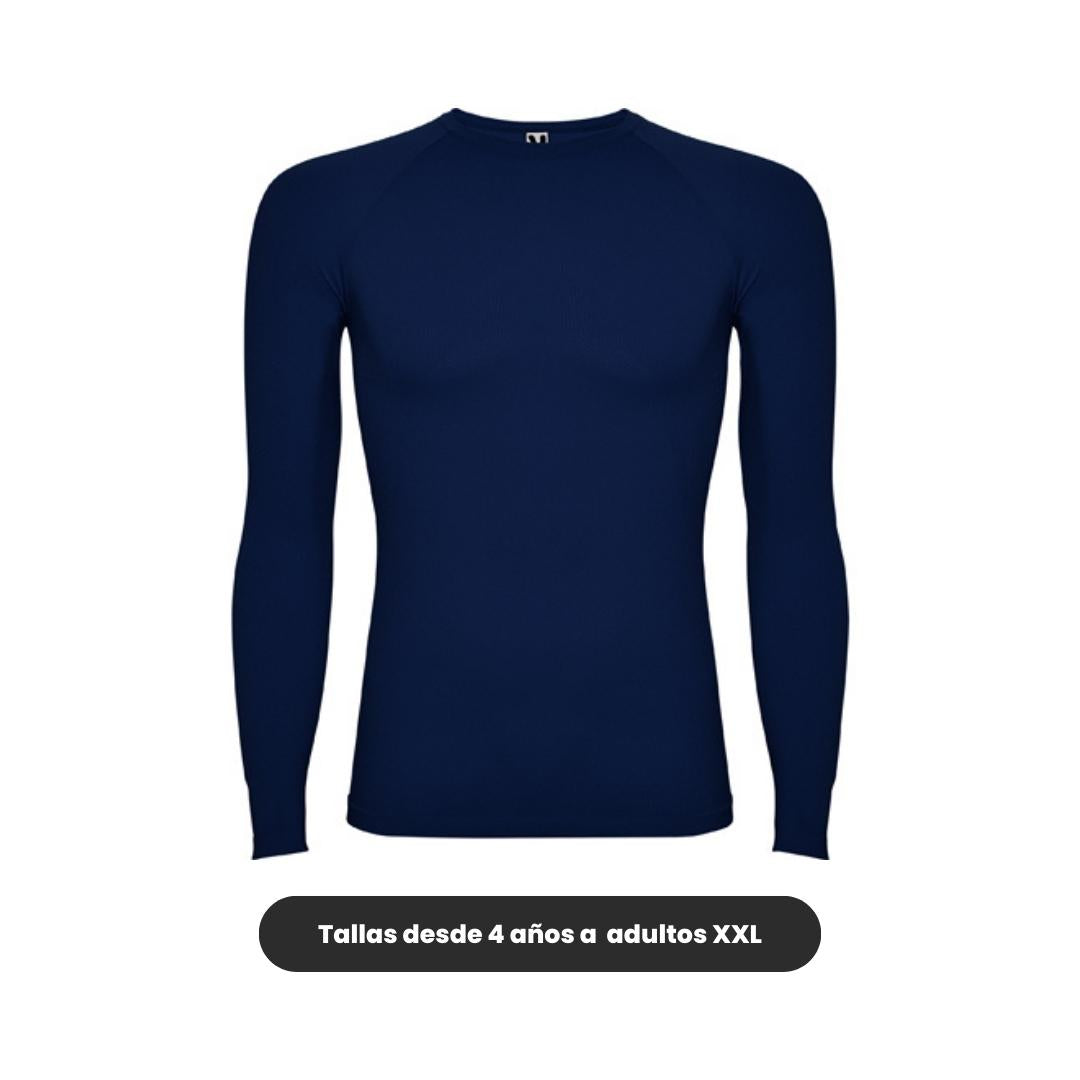 Camiseta térmica deportiva Roly azul marino