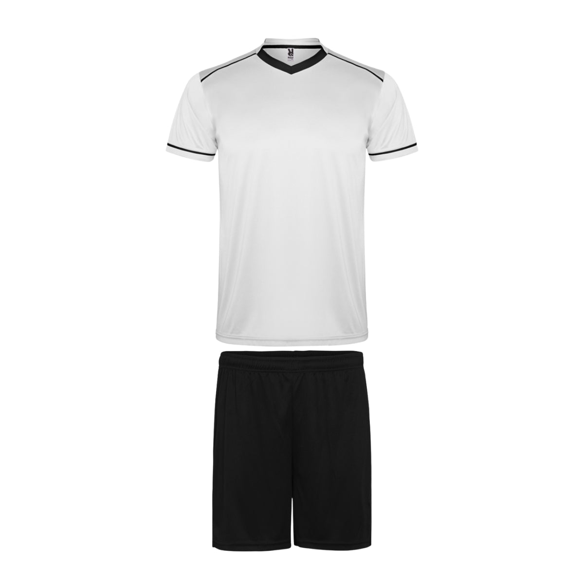 Conjunto camiseta + pantalón Roly United blanco negro