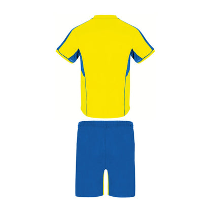 Conjunto camiseta + pantalón Roly Boca amarillo azul