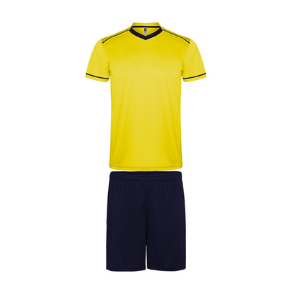 Conjunto camiseta + pantalón Roly United amarillo marino