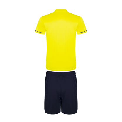 Conjunto camiseta + pantalón Roly United amarillo marino