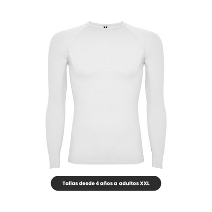 Camiseta térmica deportiva Roly blanca