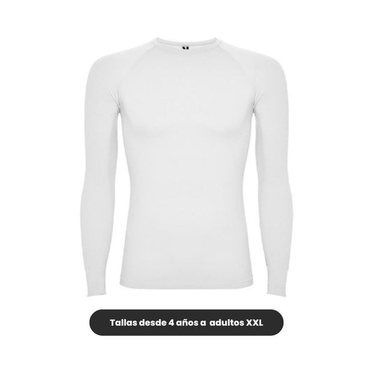 Camiseta térmica deportiva Roly blanca