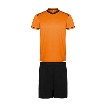 Conjunto camiseta + pantalón Roly United naranja negro