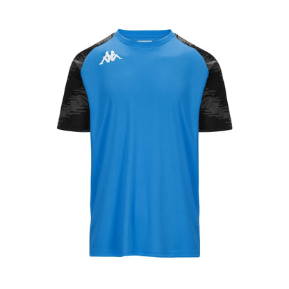 Camiseta Kappa Daverno celeste negro
