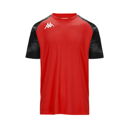 Camiseta Kappa Daverno rojo negro