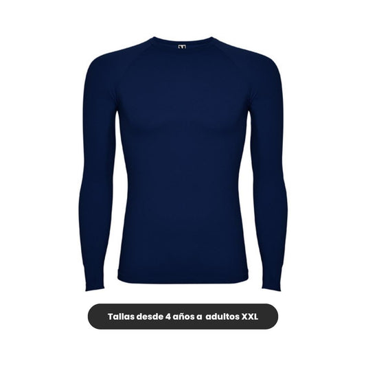 Camiseta térmica deportiva Roly azul marino