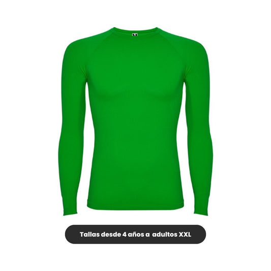 Camiseta térmica deportiva Roly verde