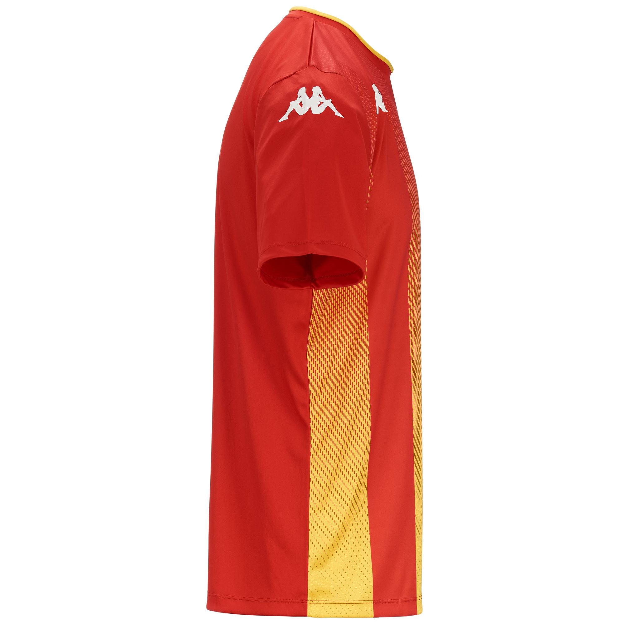 Camiseta Kappa Bugo rojo amarillo