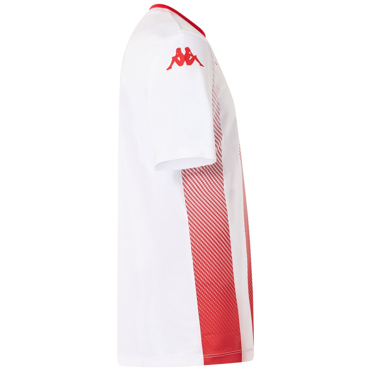 Camiseta Kappa Bugo blanco rojo
