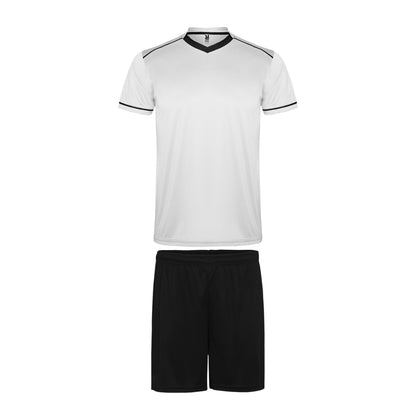 Conjunto camiseta + pantalón Roly United blanco negro